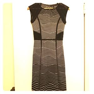 B&W Zig-Zag Dress